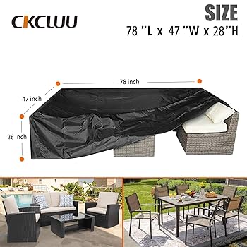 Amazon.com : CKCLUU Patio Furniture Set Cover Outdoor